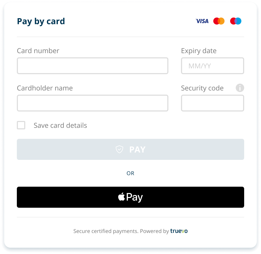 Payment Widget Overview | Truevo Developer Documentation