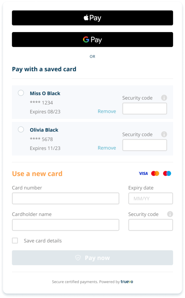 Light Classic Theme Styling Capabilities | Truevo Developer Documentation