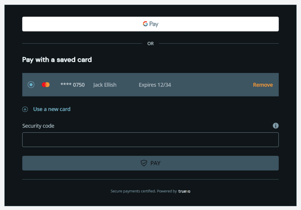 Dark Expanded Theme Styling Capabilities | Truevo Developer Documentation