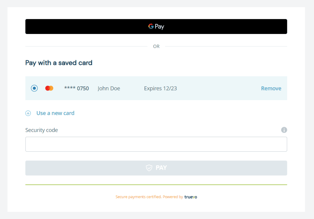 Light Expanded Theme Styling Capabilities | Truevo Developer Documentation